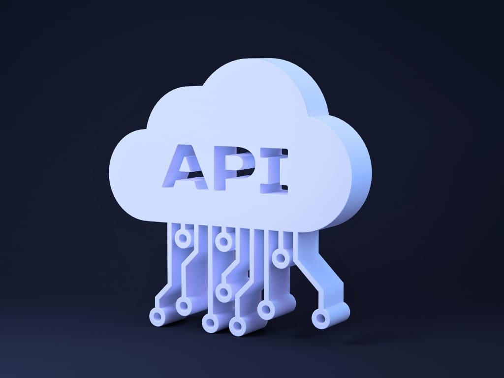 7 Best Investment Properties APIs for IT Developers in 2026 4 3D cloud icon with API label and circuit connectors representing cloud-based property data APIs