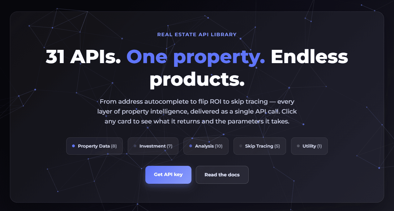 Real Estate APIs Library | Homesage.ai