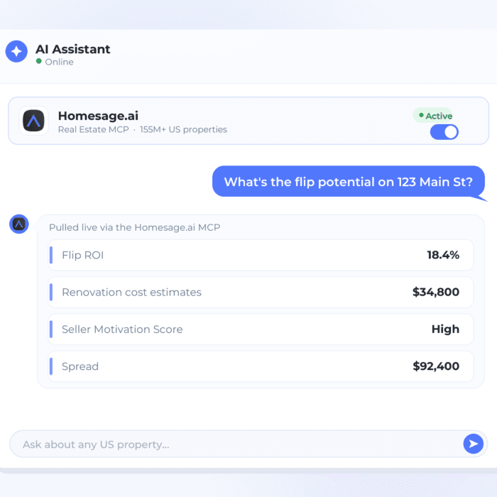 Homesage.ai: Grow Your Real Estate Business With AI 23 Real Estate MCPs