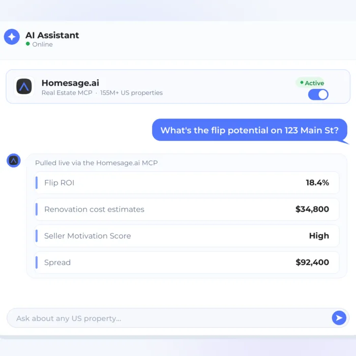 Homesage.ai: Grow Your Real Estate Business With AI 23 Real Estate MCPs