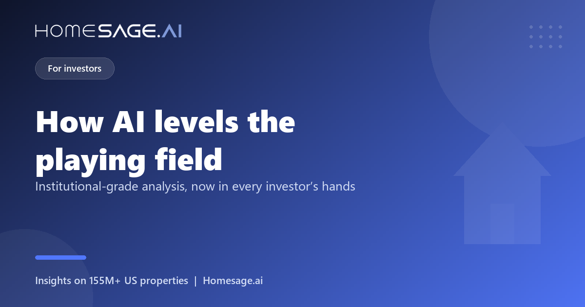 How AI levels the playing field for real estate investors in 2026