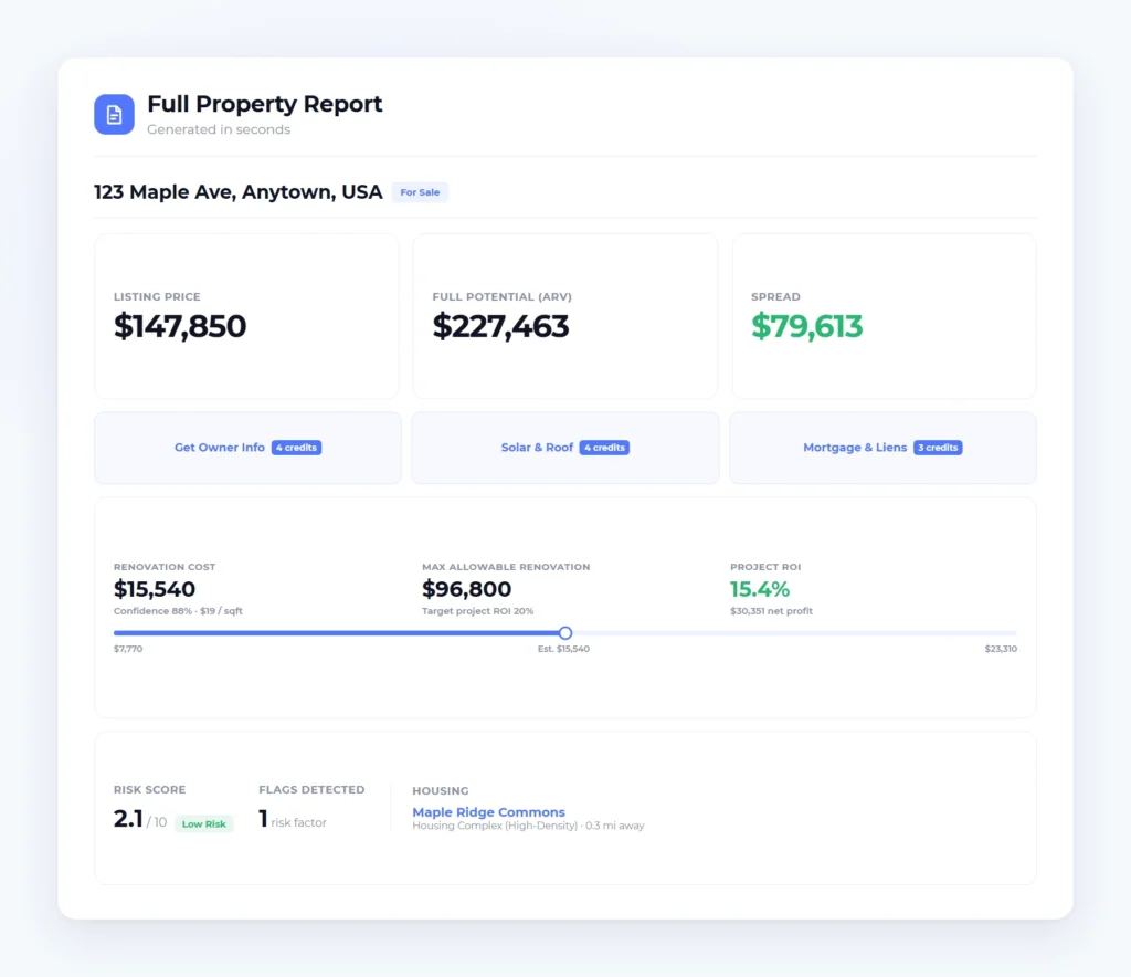 Homesage.ai: Grow Your Real Estate Business With AI 19 Full Property Reports