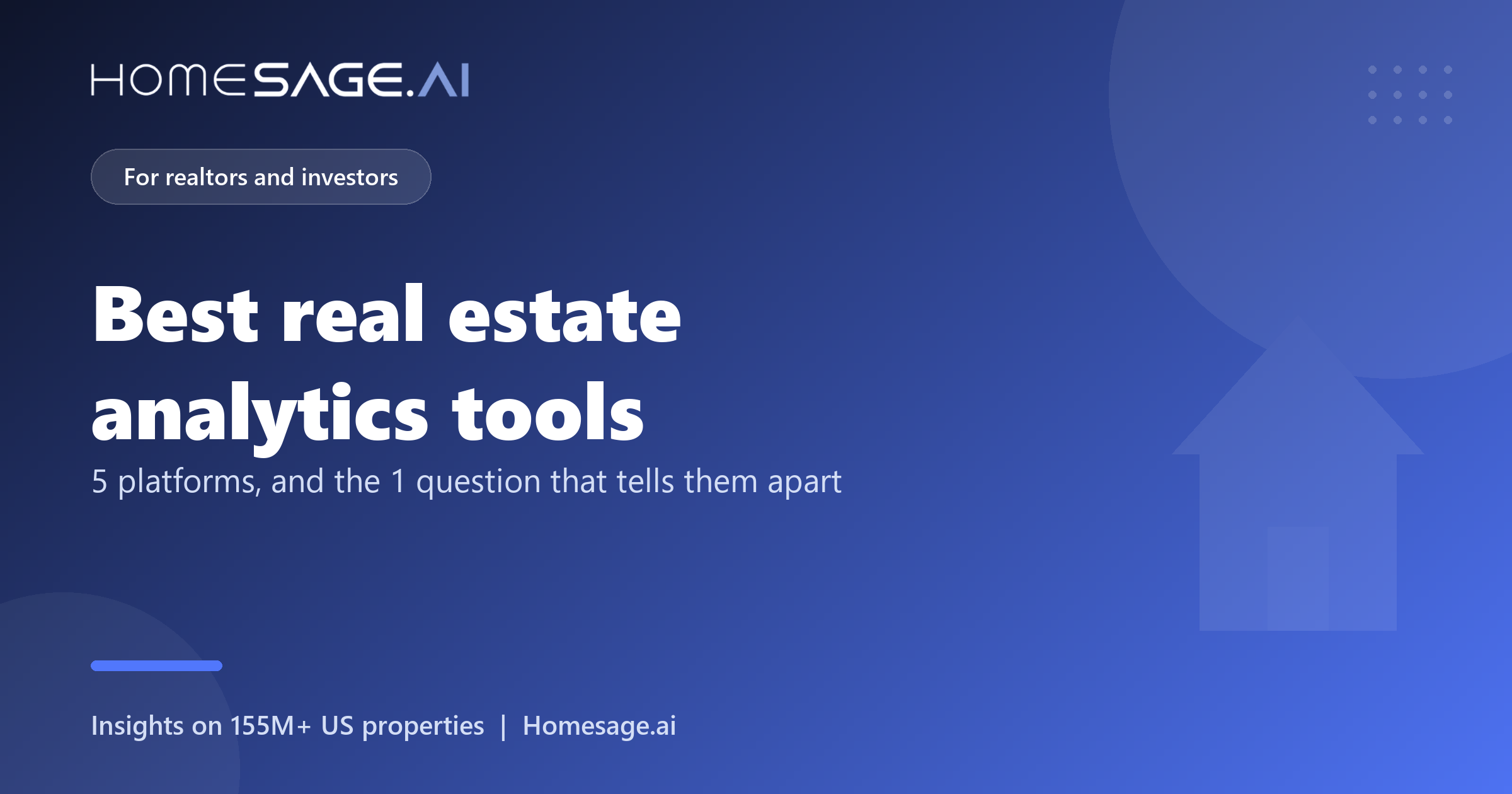Cover graphic: the best real estate analytics tools in 2026