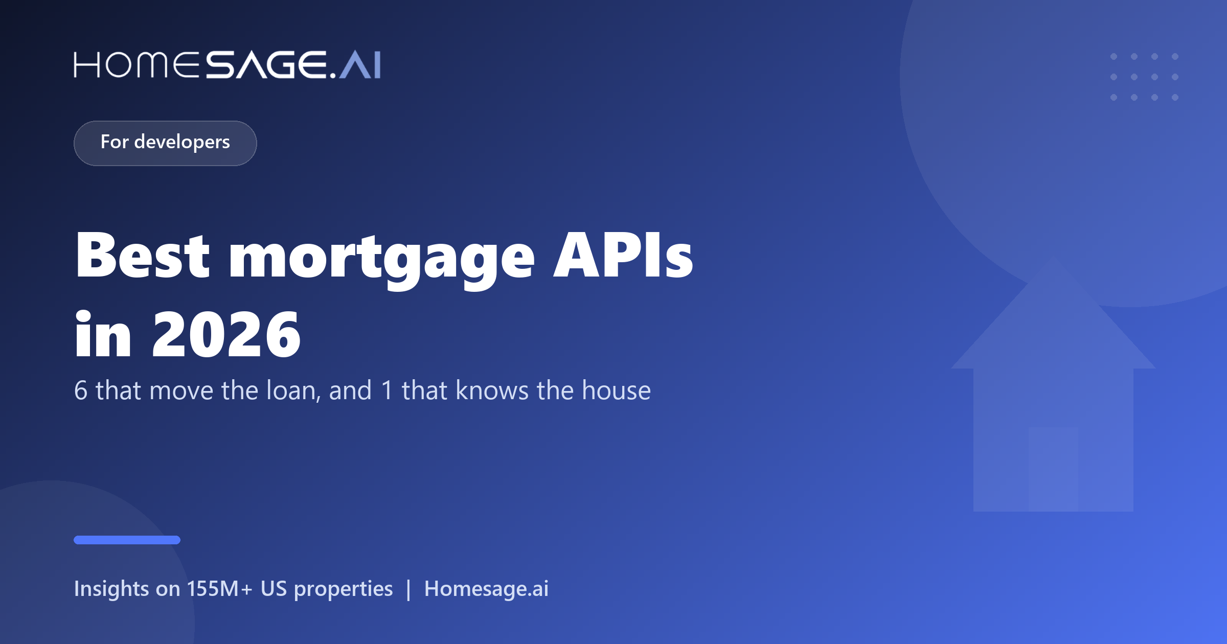 Cover graphic: the best mortgage APIs in 2026