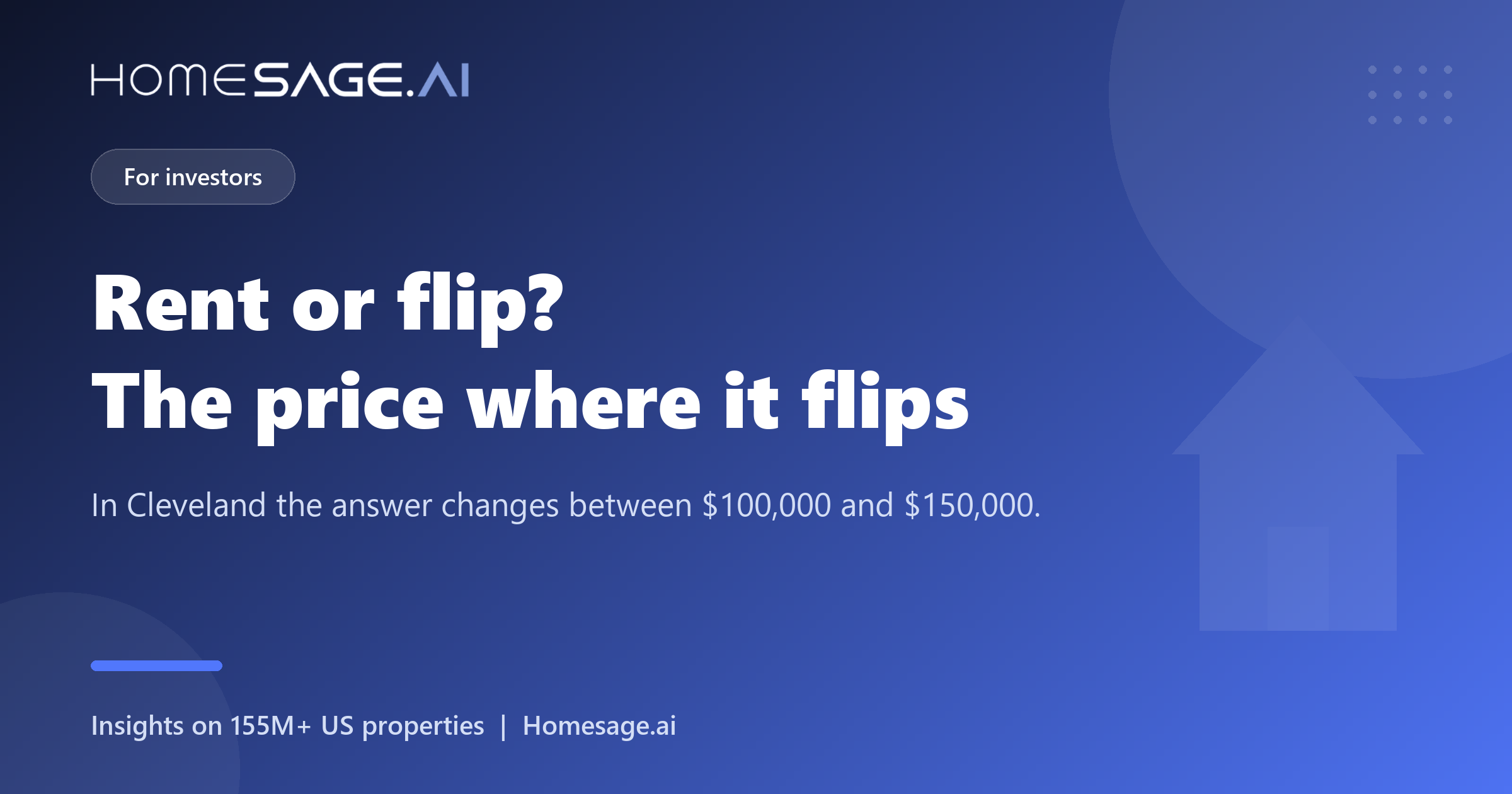 Rent or flip? The purchase price where the math flips 2 Rent or flip, and the purchase price where the answer changes, measured across Cleveland price bands