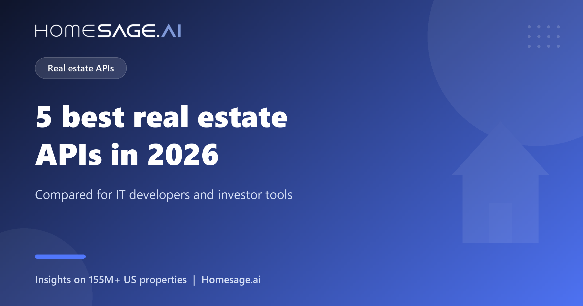 5 best real estate APIs in 2026, compared for IT developers by Homesage.ai