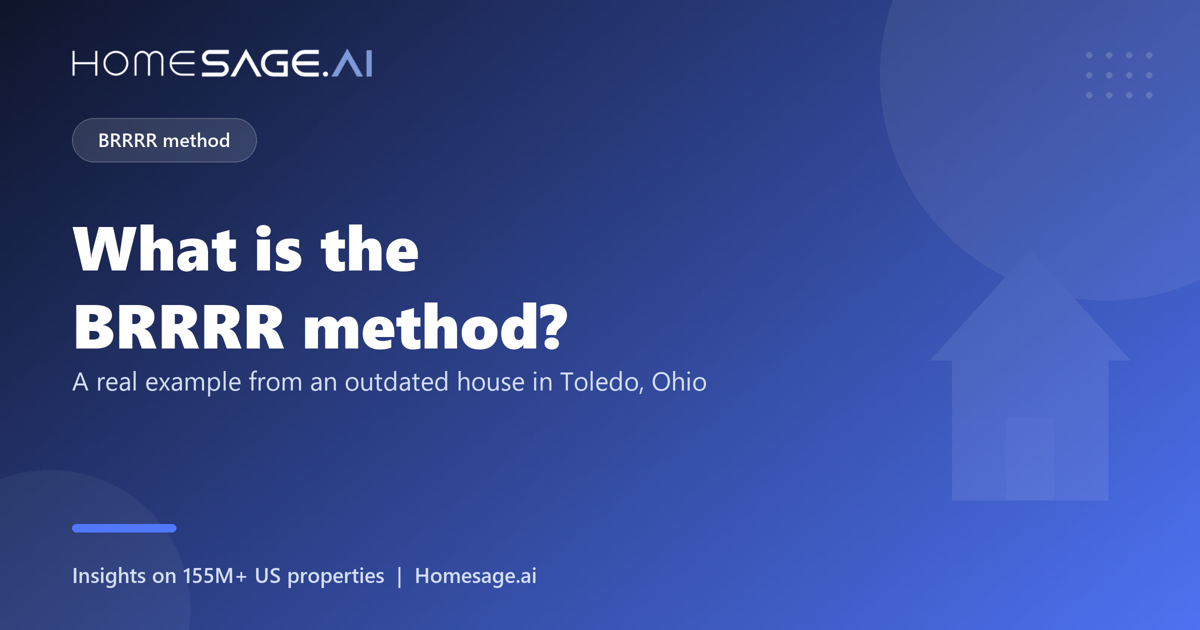 What is the BRRRR method, a real example from an outdated house in Toledo, Ohio