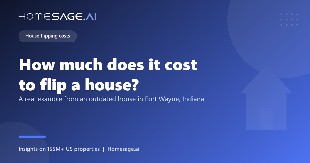 How much does it cost to flip a house? 2 How much does it cost to flip a house, a real example from an outdated house in Fort Wayne, Indiana