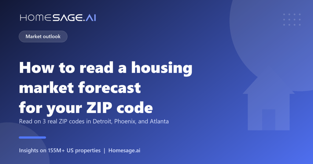 How to read a housing market forecast for your ZIP code, read on 3 real ZIP codes in Detroit, Phoenix, and Atlanta